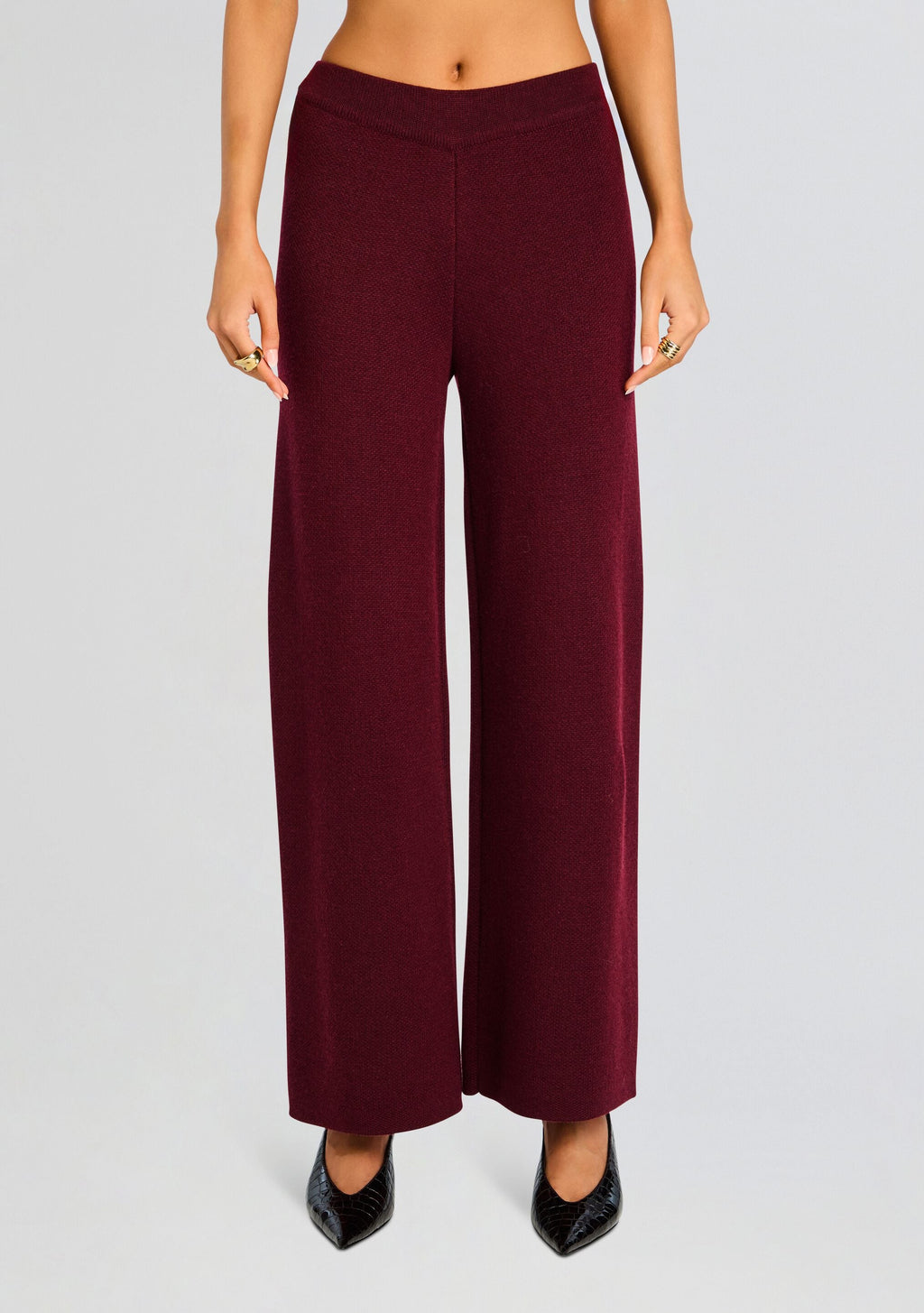 Juna Knit Pant by SEROYA in Pinot, product image 1