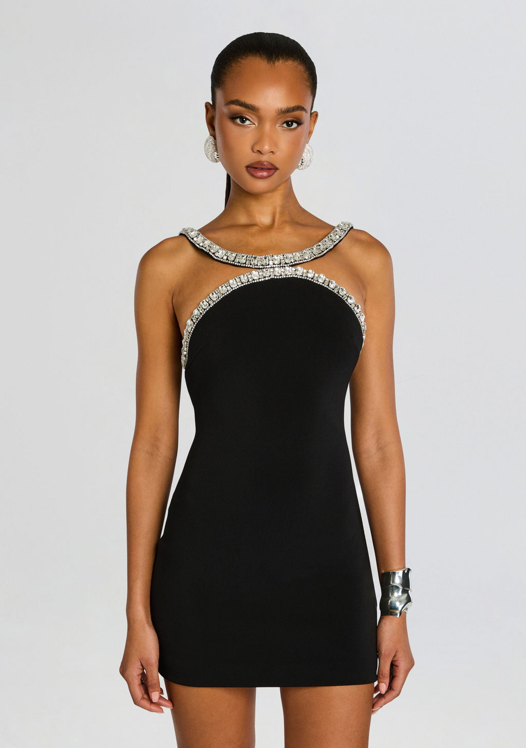 Ailsa Embellished Dress by retrofête in Black, product image 5