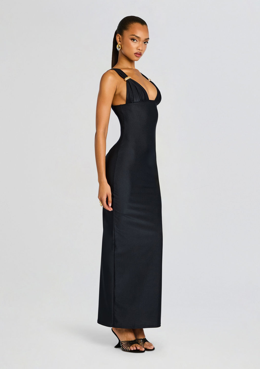Alexandra Maxi Dress by Shani Shemer in Black, product image 3