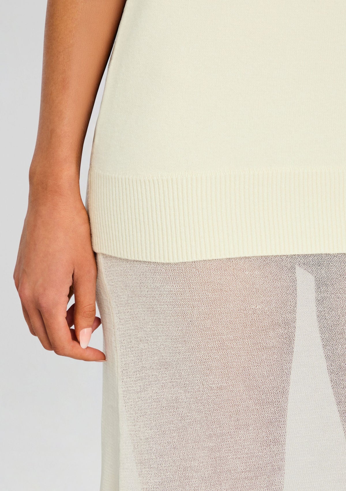 Arwen Knit Maxi Dress by SEROYA in Eggshell, product image 2