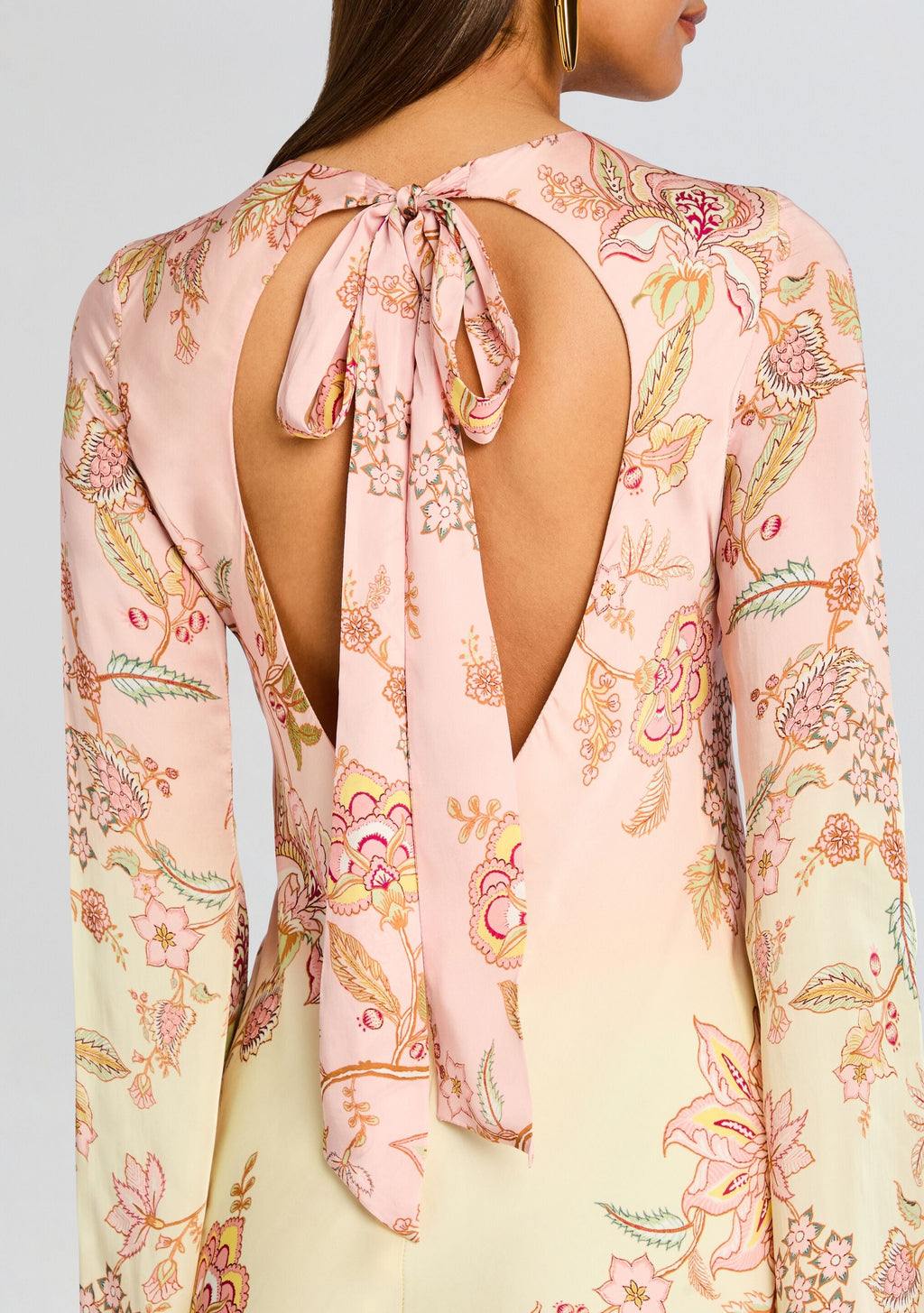 Riah Maxi Dress by Hemant & Nandita in Yellow and Pink, product image 2