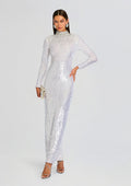 Elisha Embellished Dress by retrofête in White, product image 1