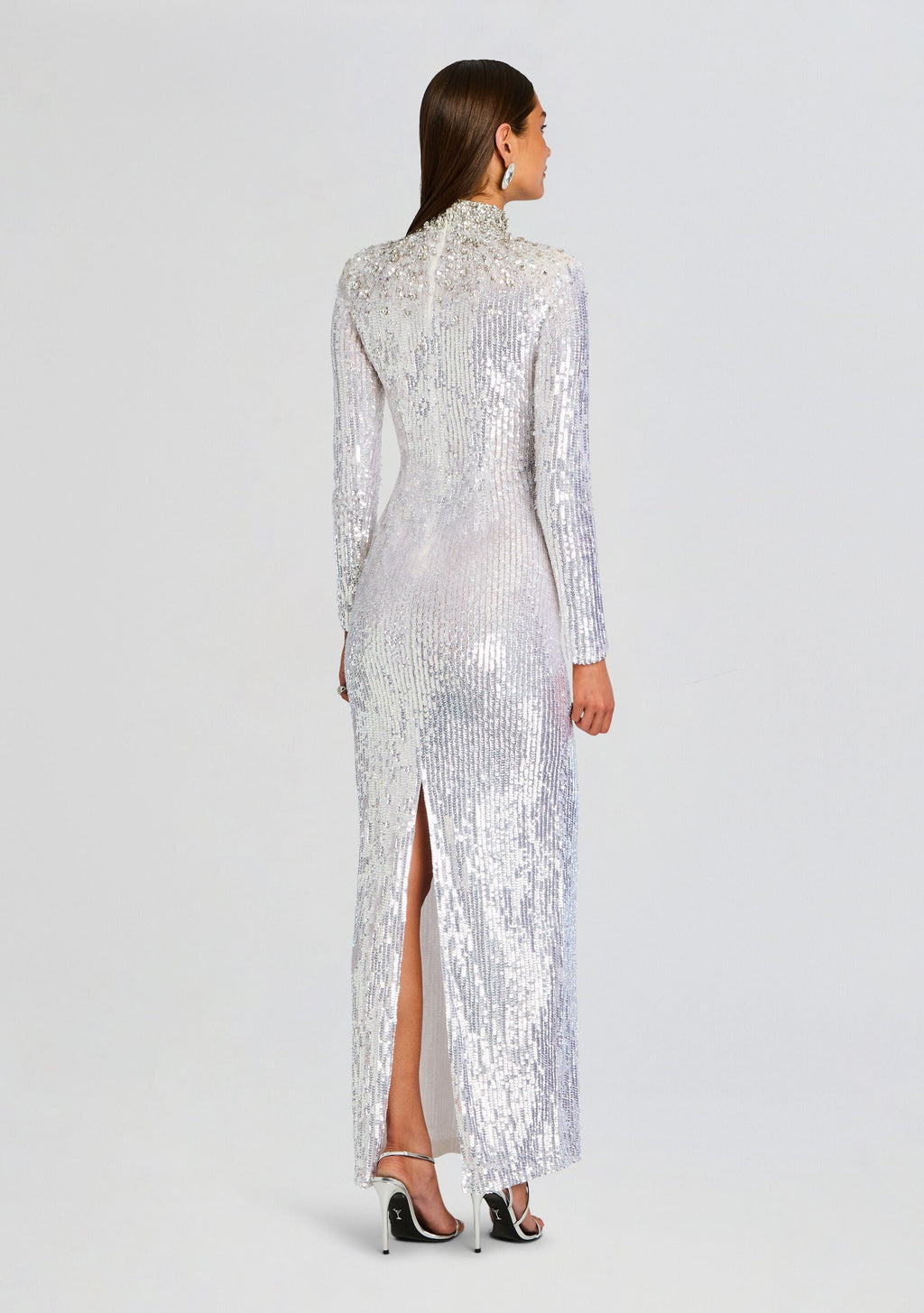 Elisha Embellished Dress by retrofête in White, product image 4
