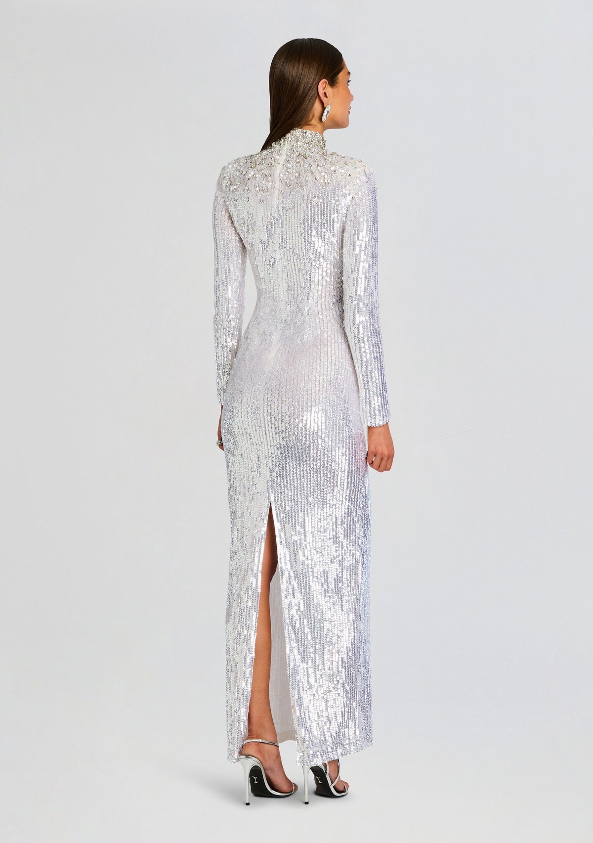 Elisha Embellished Dress by retrofête in White, product image 4