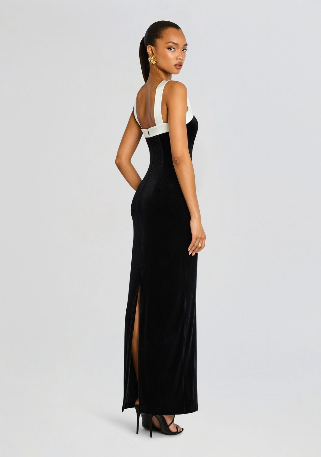 Esme Bowed Dress by Sans Faff in Black and White, product image 4