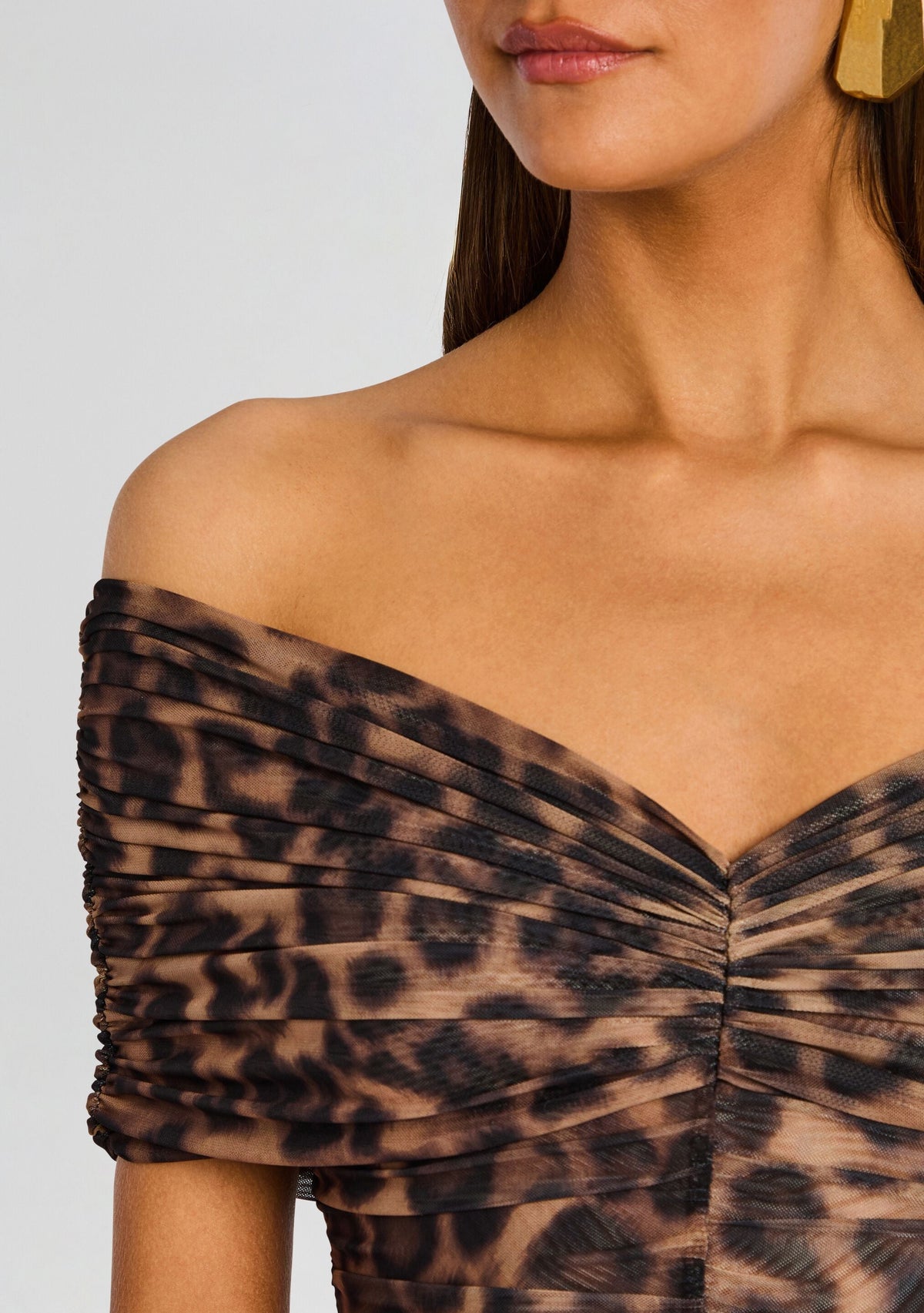 Gianina Mesh Midi Dress by SEROYA in Jaguar, product image 2