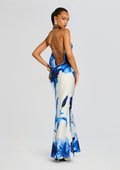 Keaton Silk Dress by retrofête in Azure Primavera, product image 1