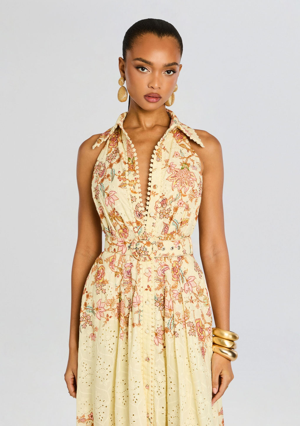 Riah Long Dress by Hemant & Nandita in Ivory, product image 5