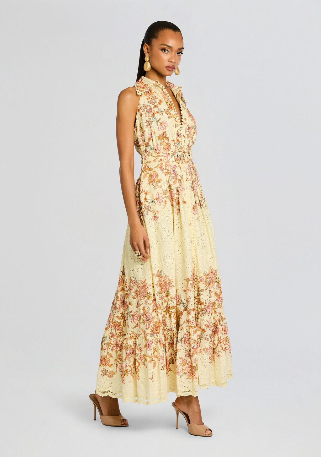 Riah Long Dress by Hemant & Nandita in Ivory, product image 3