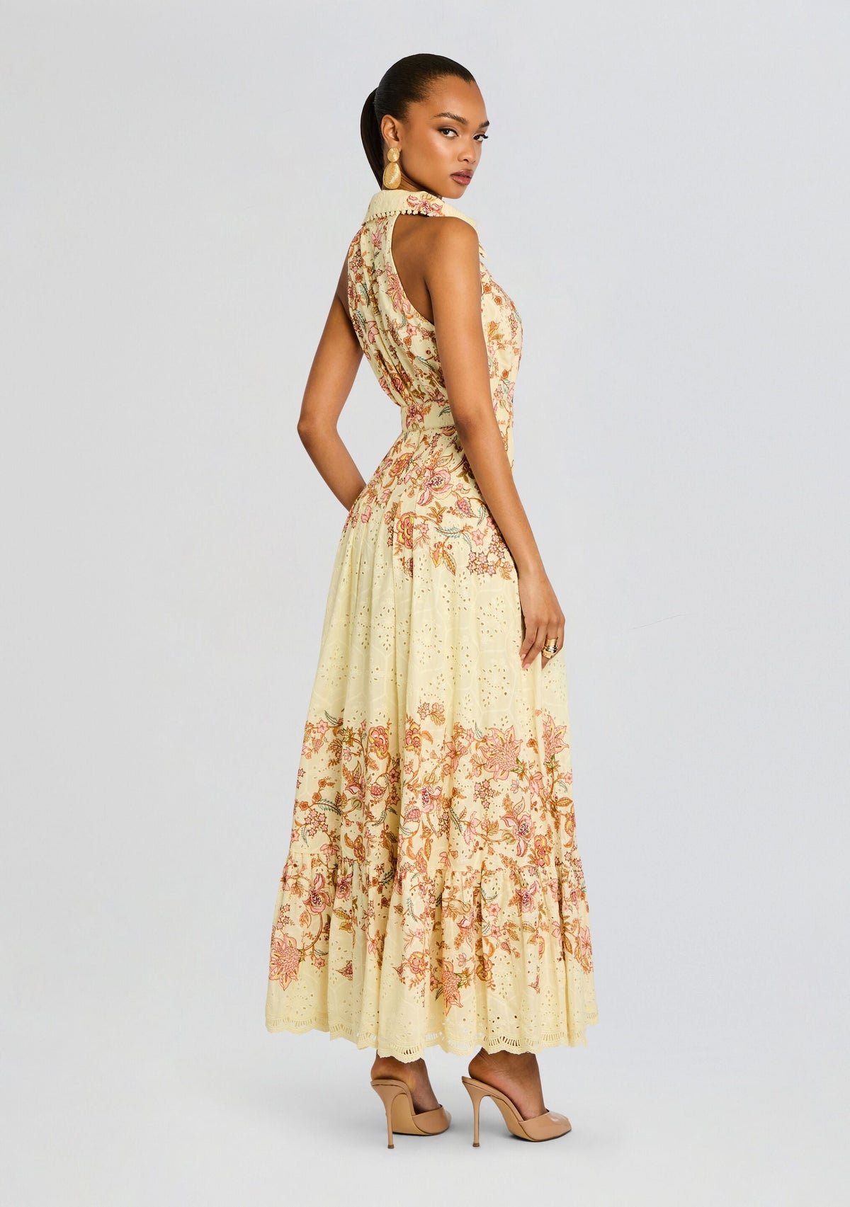 Riah Long Dress by Hemant & Nandita in Ivory, product image 4