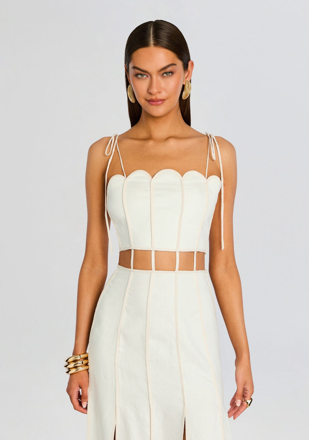 Malta Dress by Azulu in Ivory, product image 4