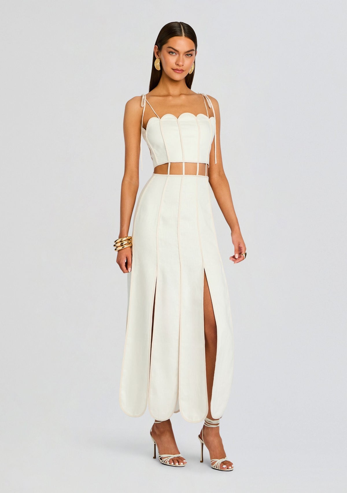 Malta Dress by Azulu in Ivory, product image 2