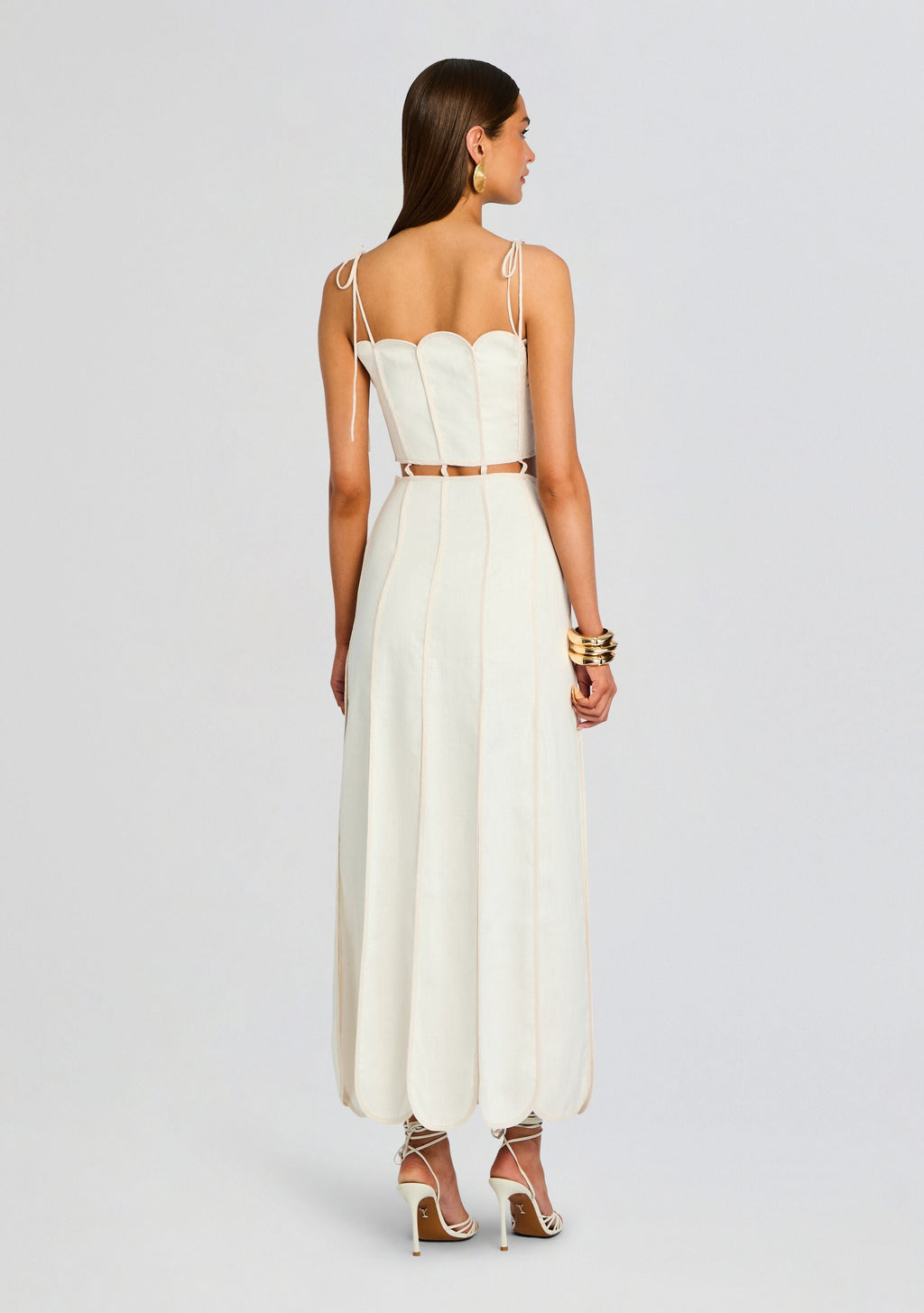 Malta Dress by Azulu in Ivory, product image 3