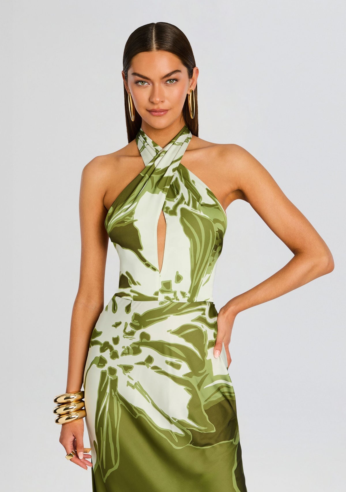 Avo Maxi Dress by Rococo Sand in Green, product image 5