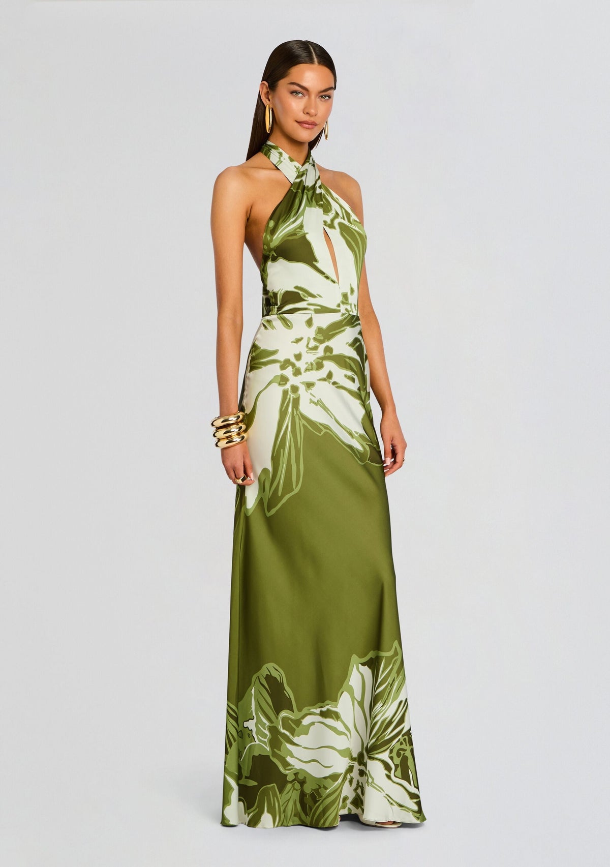 Avo Maxi Dress by Rococo Sand in Green, product image 3