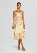 Riah Midi Dress by Hemant & Nandita in Ivory, product image 1