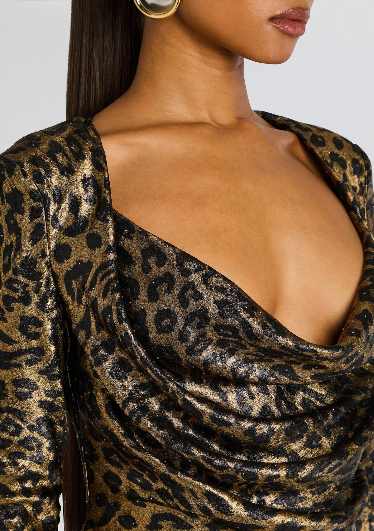 Madeleine Mini Dress by Sans Faff in Leopard Gold, product image 2