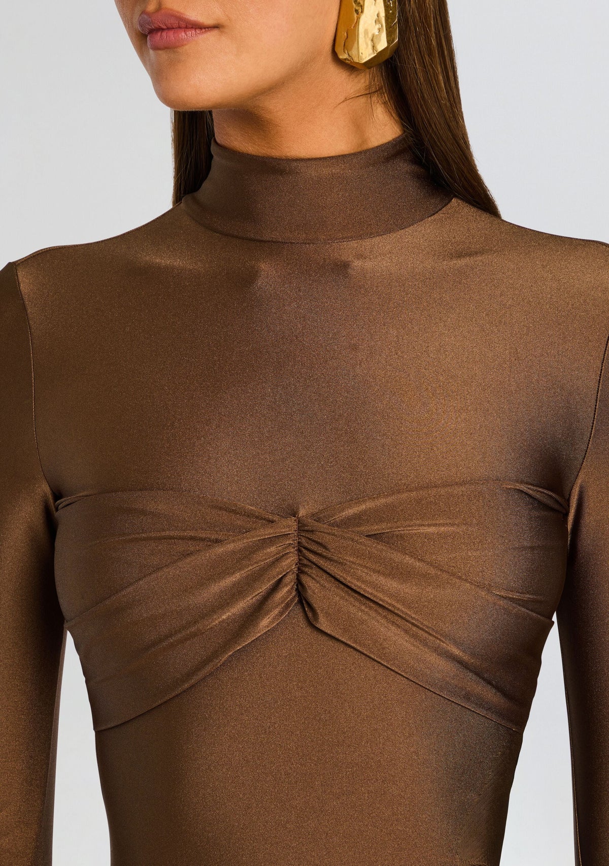Margie Mini Dress by SEROYA in Sable Brown, product image 2