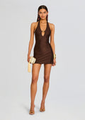Miki Mini Dress by Shani Shemer in Espresso, product image 1