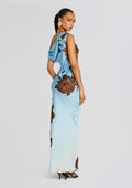 Cady One Shoulder Maxi Dress by Rococo Sand in Blue, product image 1