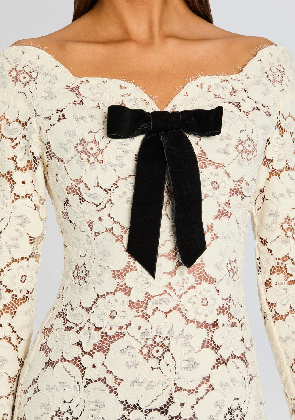 Perdita Lace Dress by retrofête in Cream, product image 2
