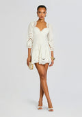 Esmare Short Dress by Charo Ruiz in White Sealace, product image 1