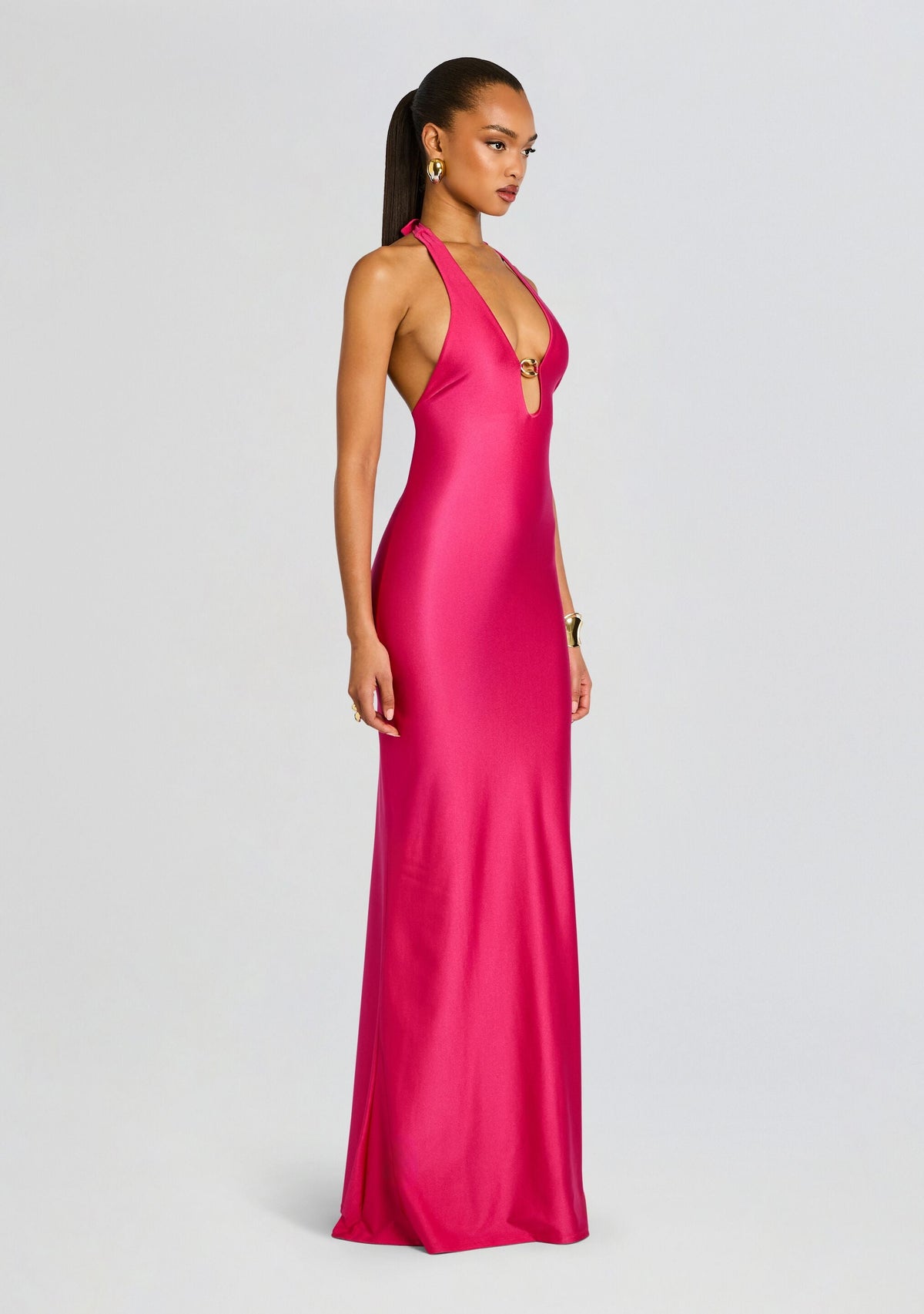 Sienna Maxi Dress by Shani Shemer in Fuchsia, product image 2
