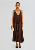 Uma Maxi Dress by Shani Shemer in Espresso, product image 1