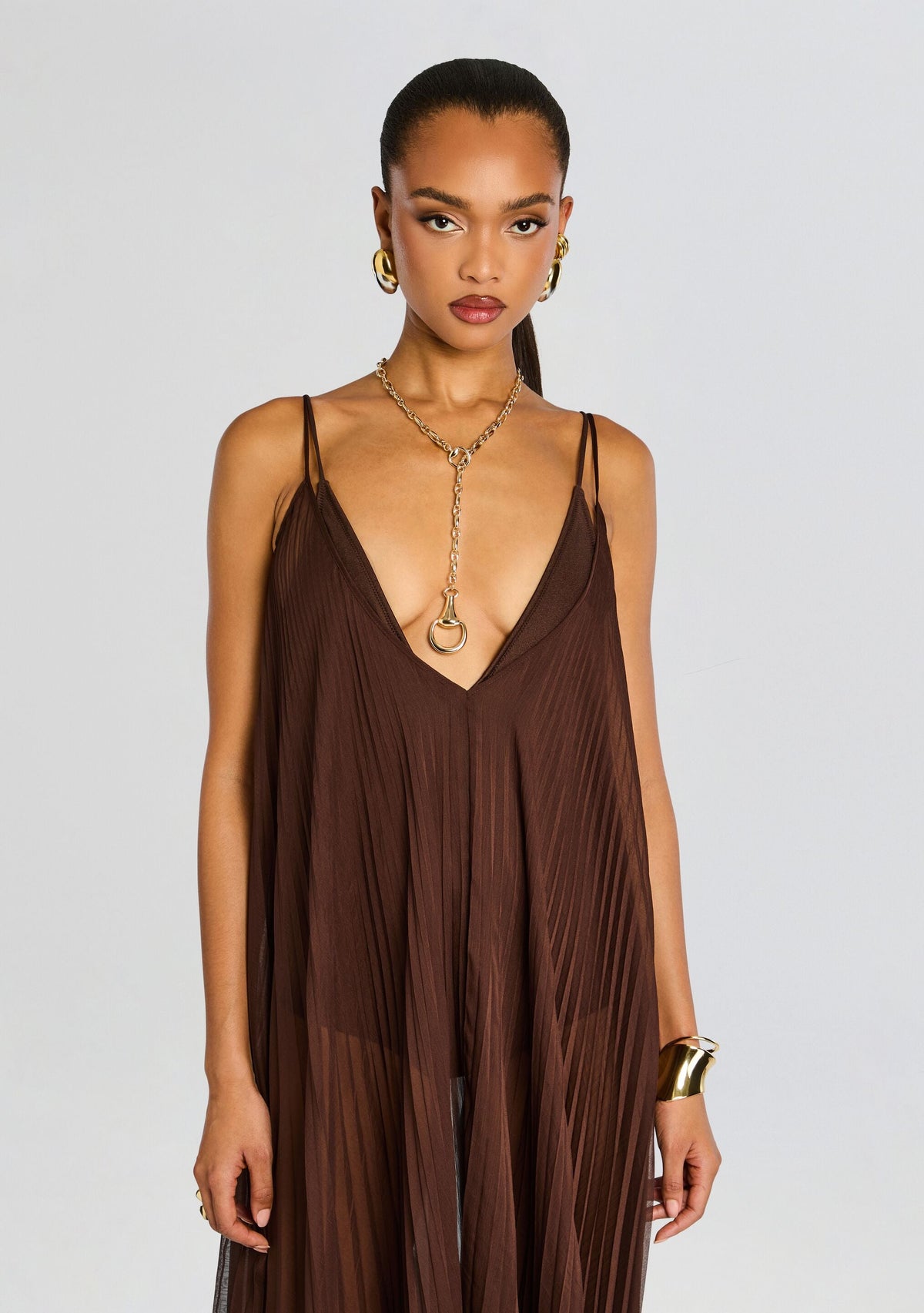 Uma Maxi Dress by Shani Shemer in Espresso, product image 4