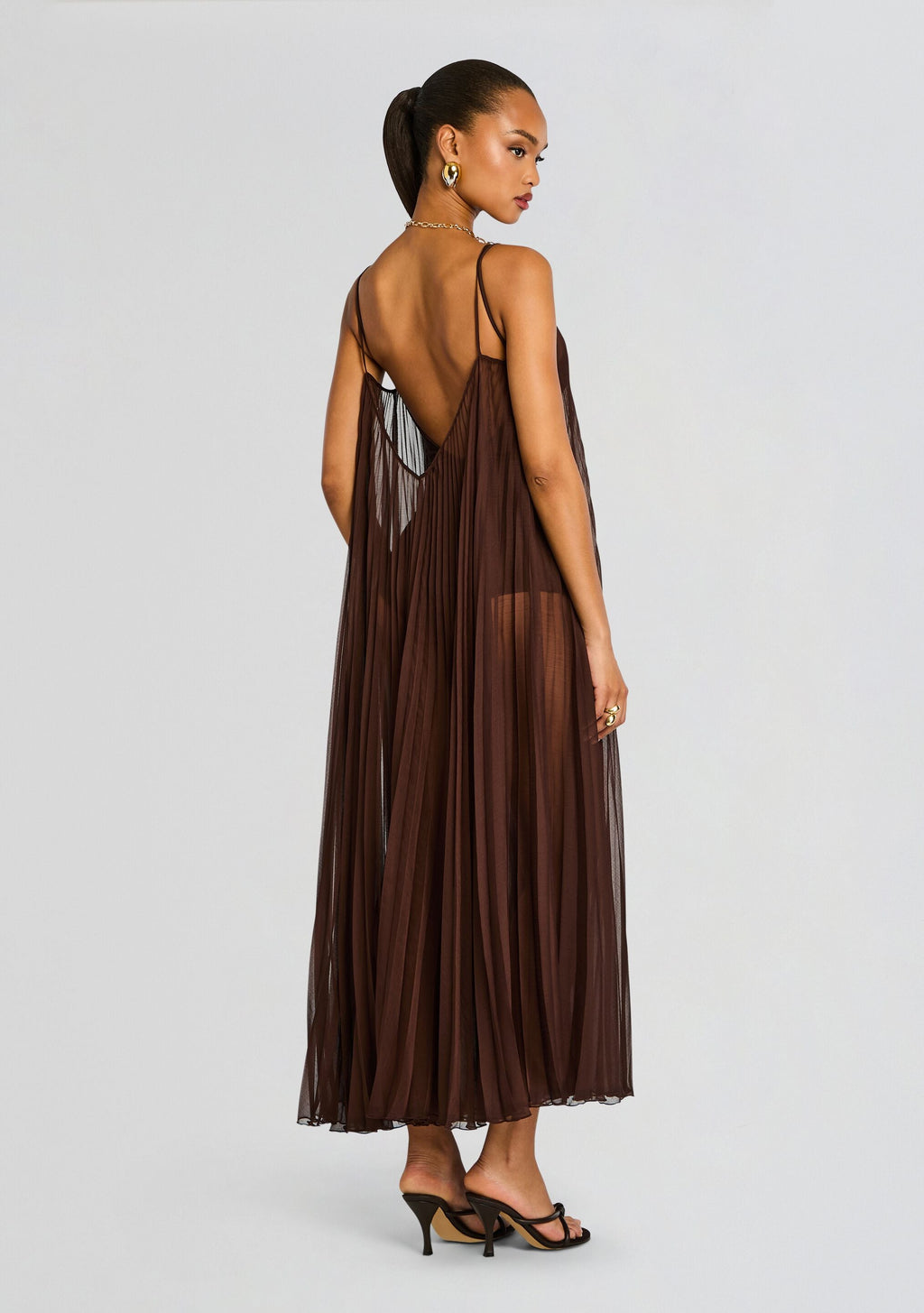 Uma Maxi Dress by Shani Shemer in Espresso, product image 3