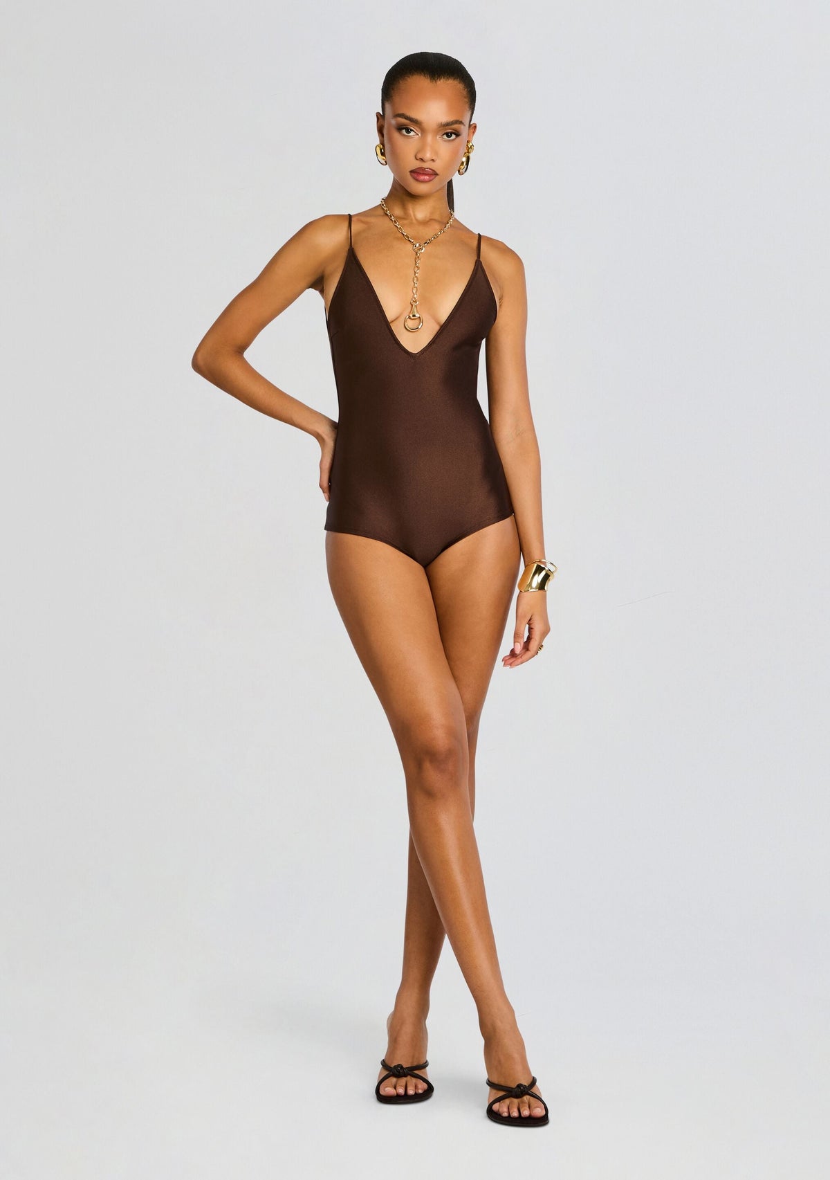 Brigitte One Piece by Shani Shemer in Espresso, product image 2