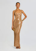 Xiomara Sequin Dress by retrofête in Nude/Champagne, product image 1