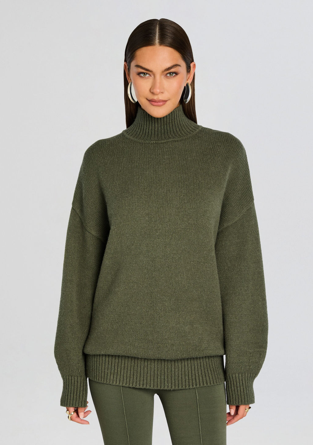 Beatrice Sweater by SEROYA in Grove Green, product image 1