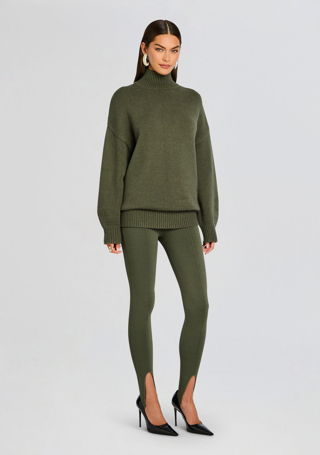 Beatrice Sweater by SEROYA in Grove Green, product image 4