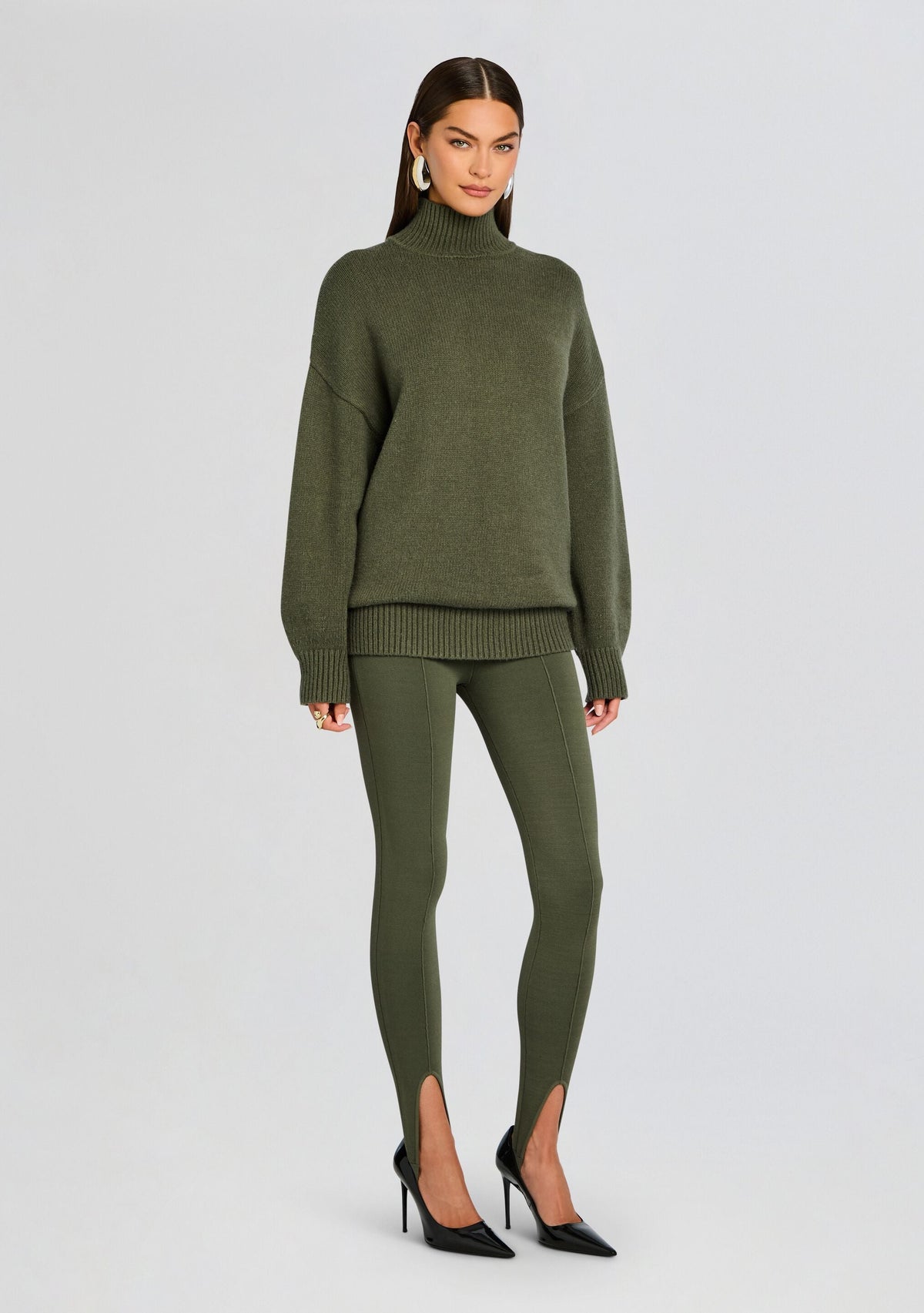 Beatrice Sweater by SEROYA in Grove Green, product image 4