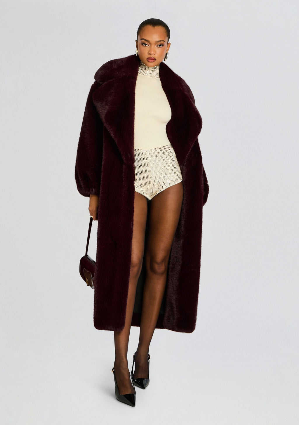 Bethanie Embellished Romper by retrofête in Winter White/Champagne, product image 6