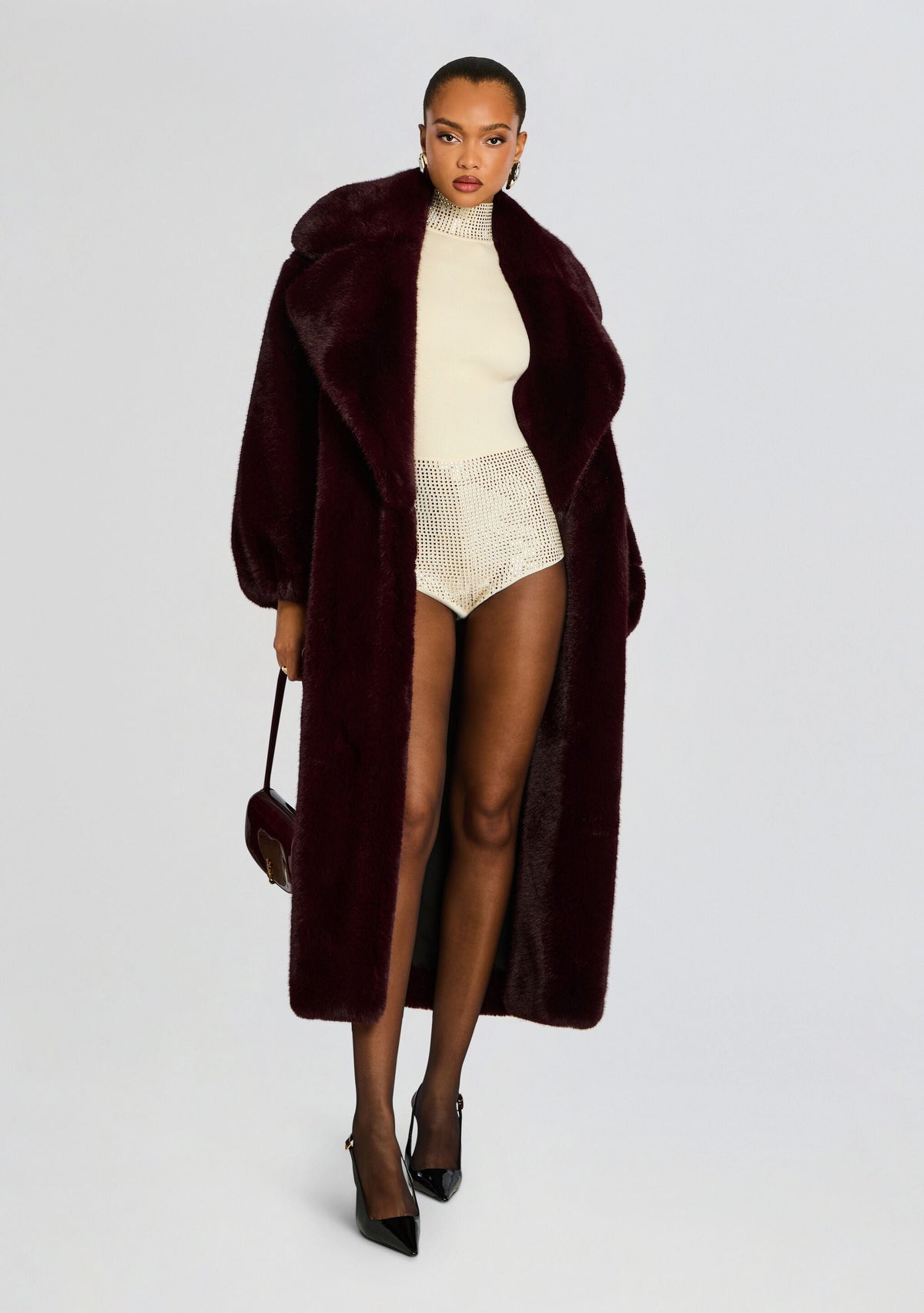 Bethanie Embellished Romper by retrofête in Winter White/Champagne, product image 6