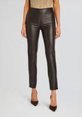 Cyra Leather Legging by SEROYA in Ash Brown, product image 1