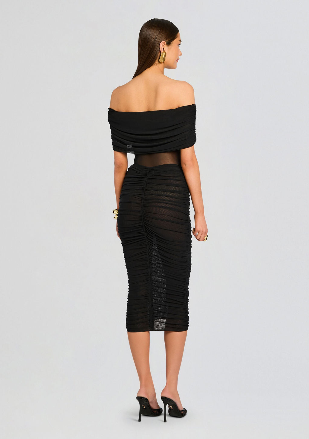 Imelda Mesh Top by SEROYA in Black, product image 5