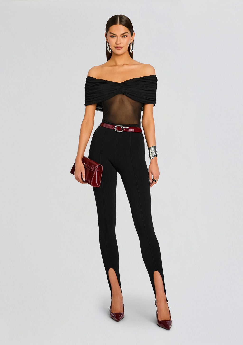 Kelsey Stirrup Legging by SEROYA in Black, product image 2