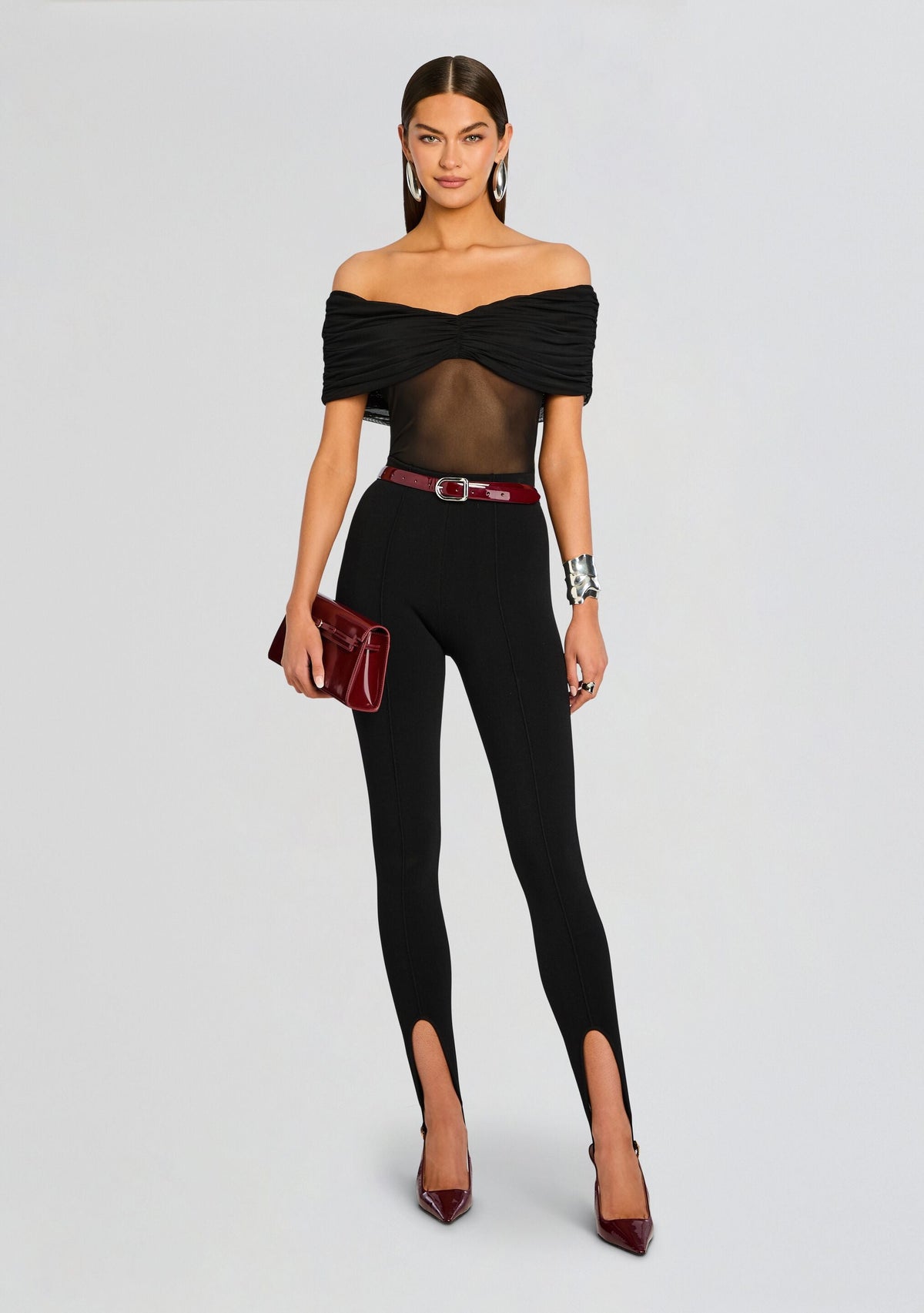 Kelsey Stirrup Legging by SEROYA in Black, product image 2
