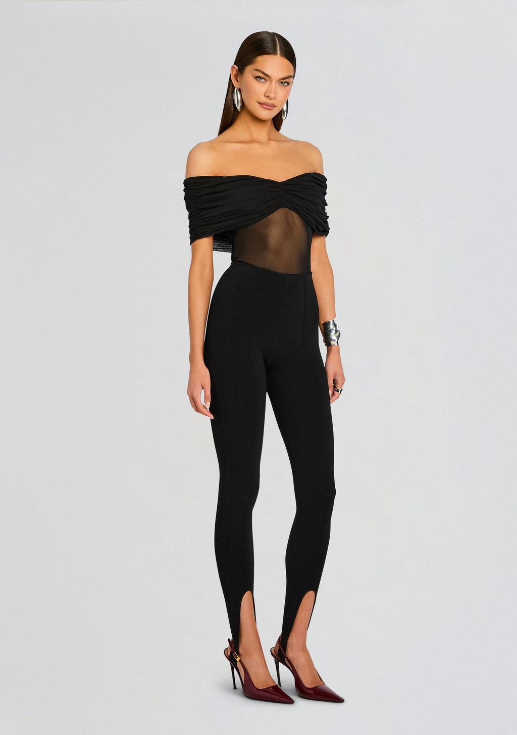 Kelsey Stirrup Legging by SEROYA in Black, product image 4