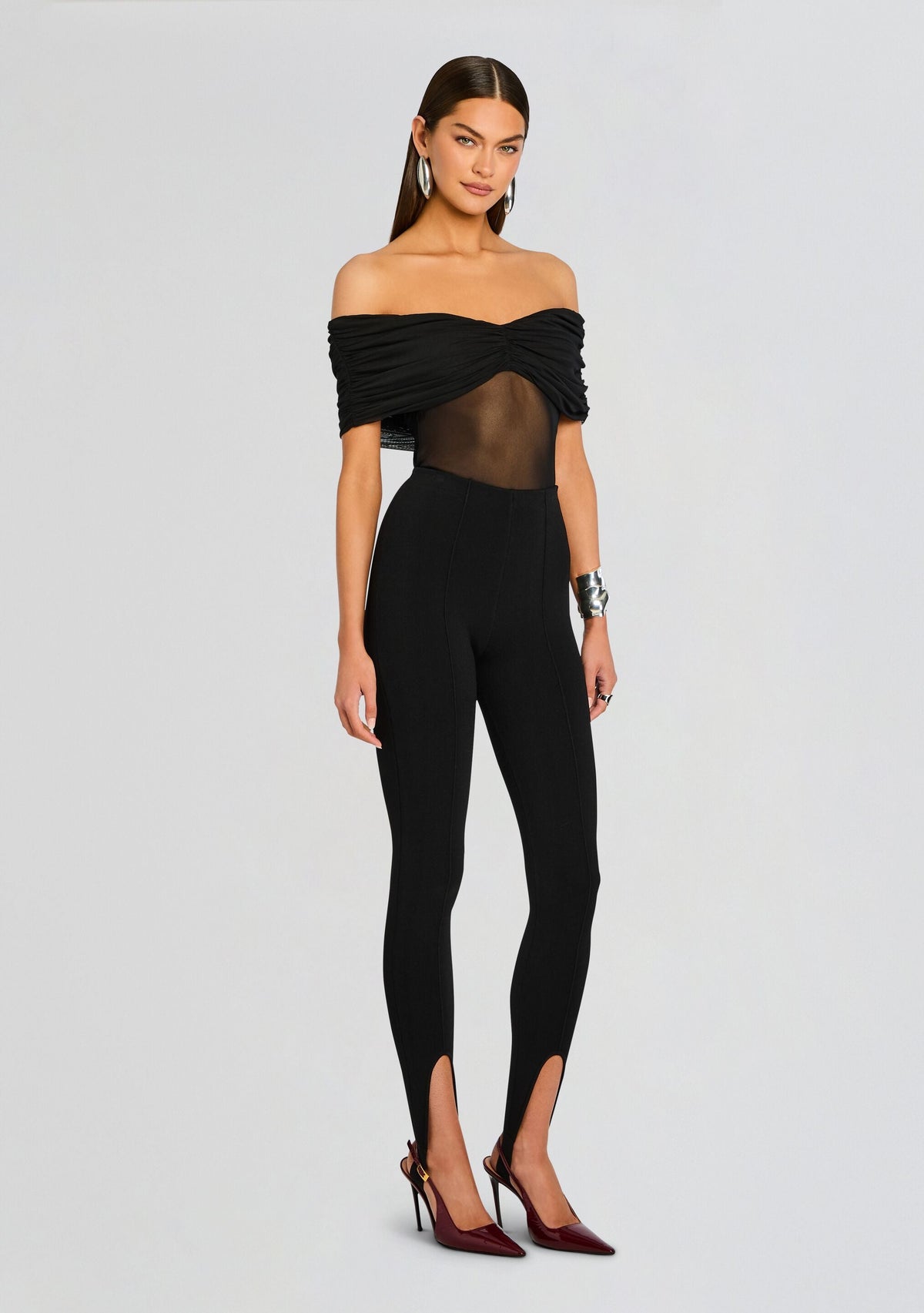 Kelsey Stirrup Legging by SEROYA in Black, product image 4