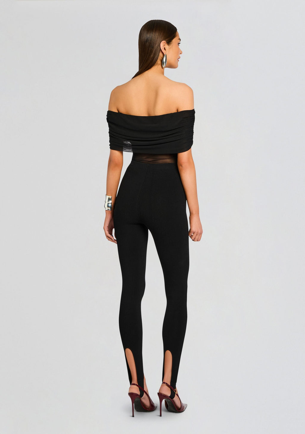 Kelsey Stirrup Legging by SEROYA in Black, product image 5