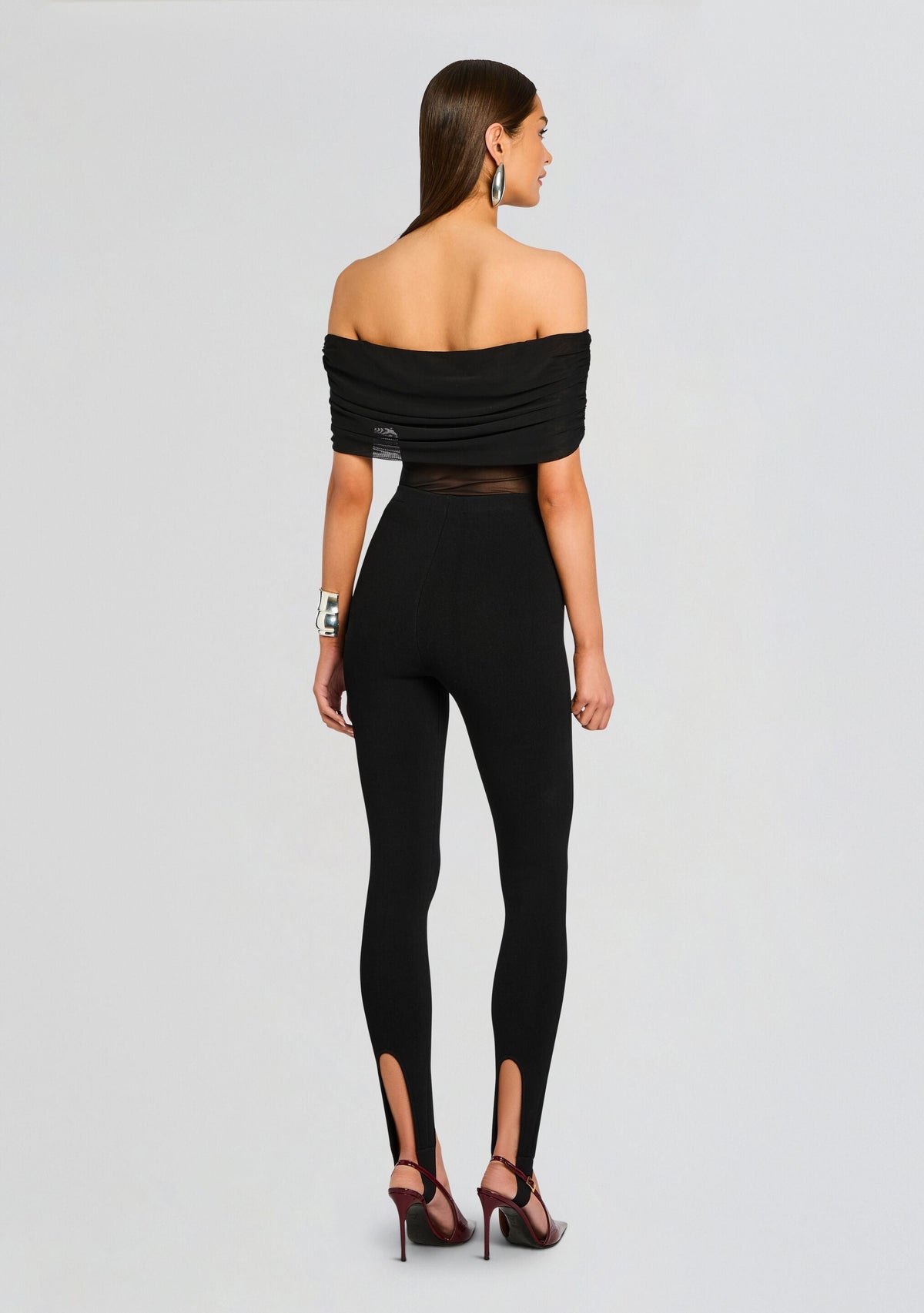 Kelsey Stirrup Legging by SEROYA in Black, product image 5