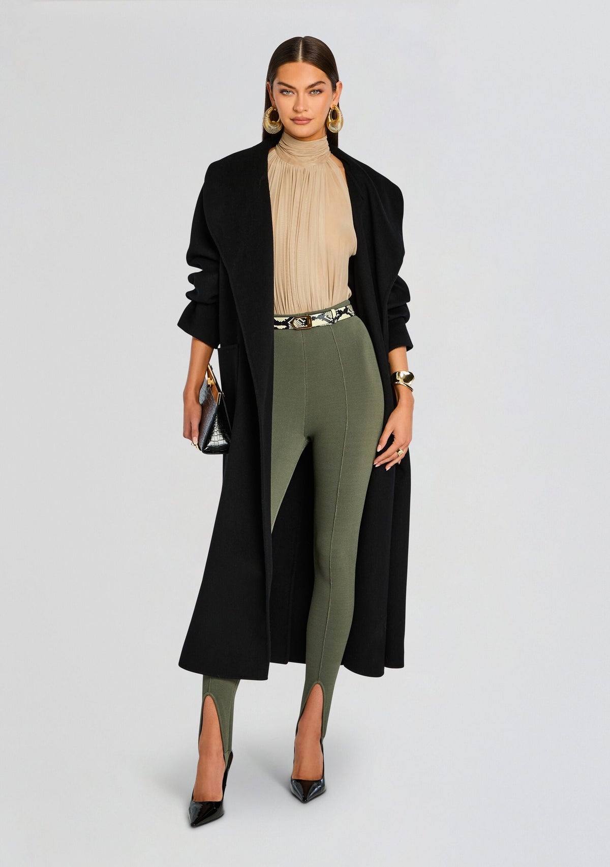 Kelsey Stirrup Legging by SEROYA in Grove Green, product image 2
