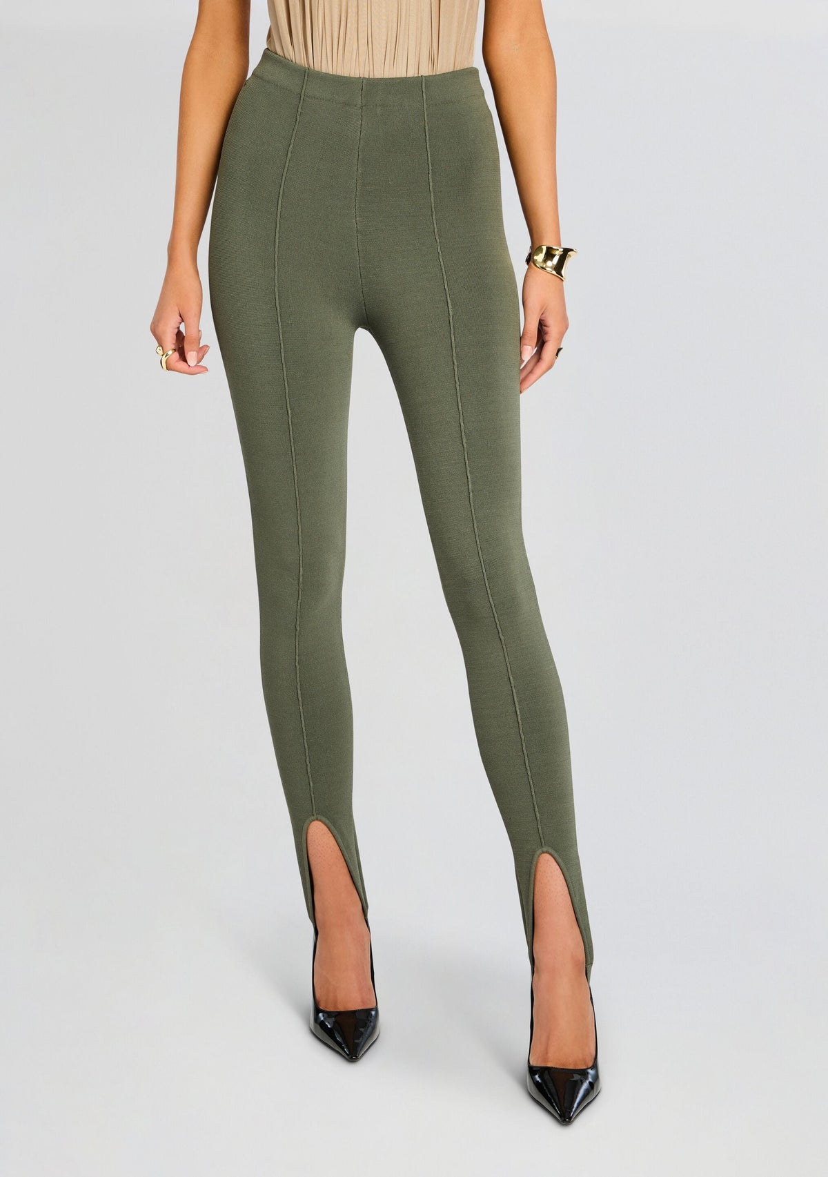 Kelsey Stirrup Legging by SEROYA in Grove Green, product image 1