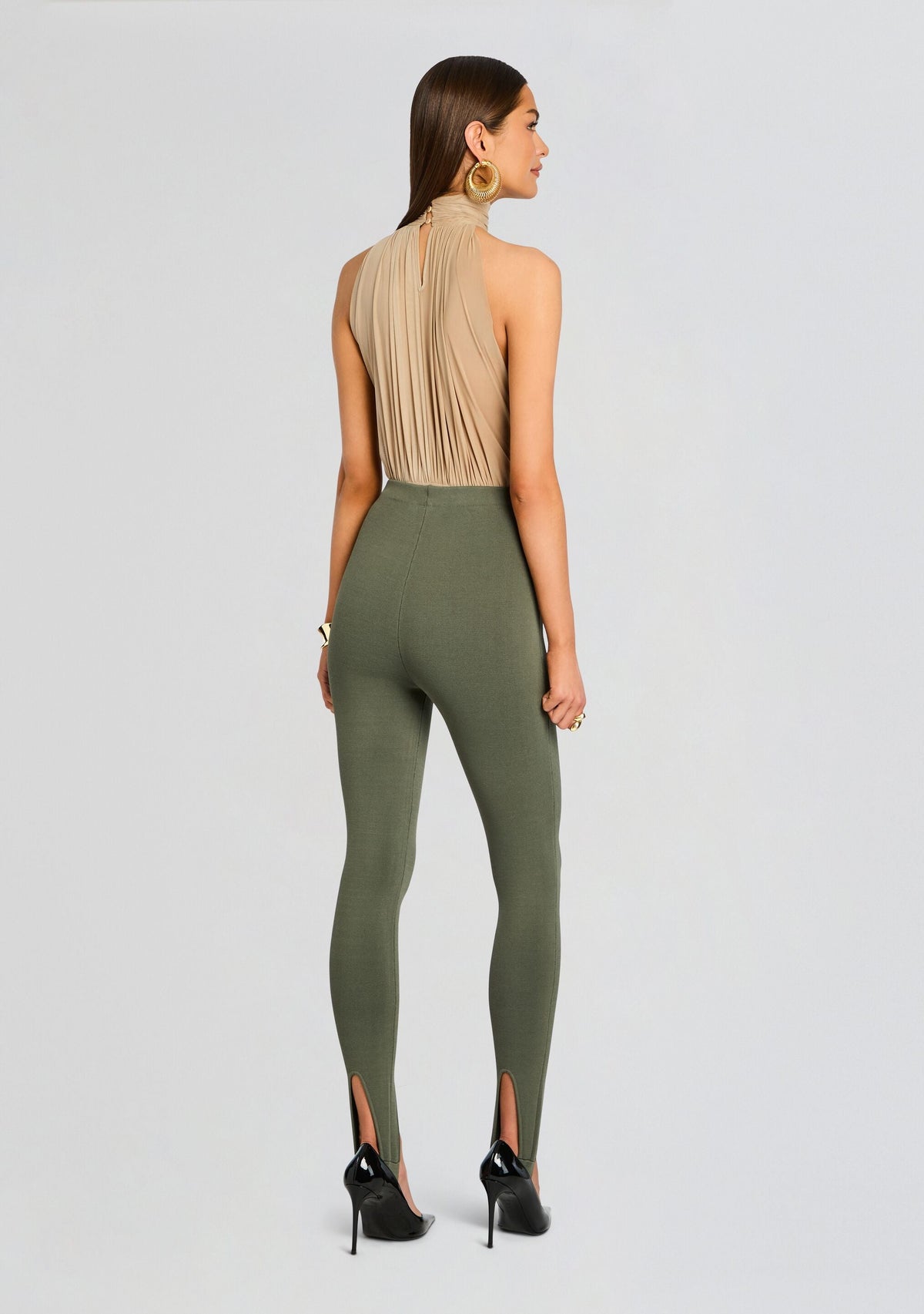 Kelsey Stirrup Legging by SEROYA in Grove Green, product image 5