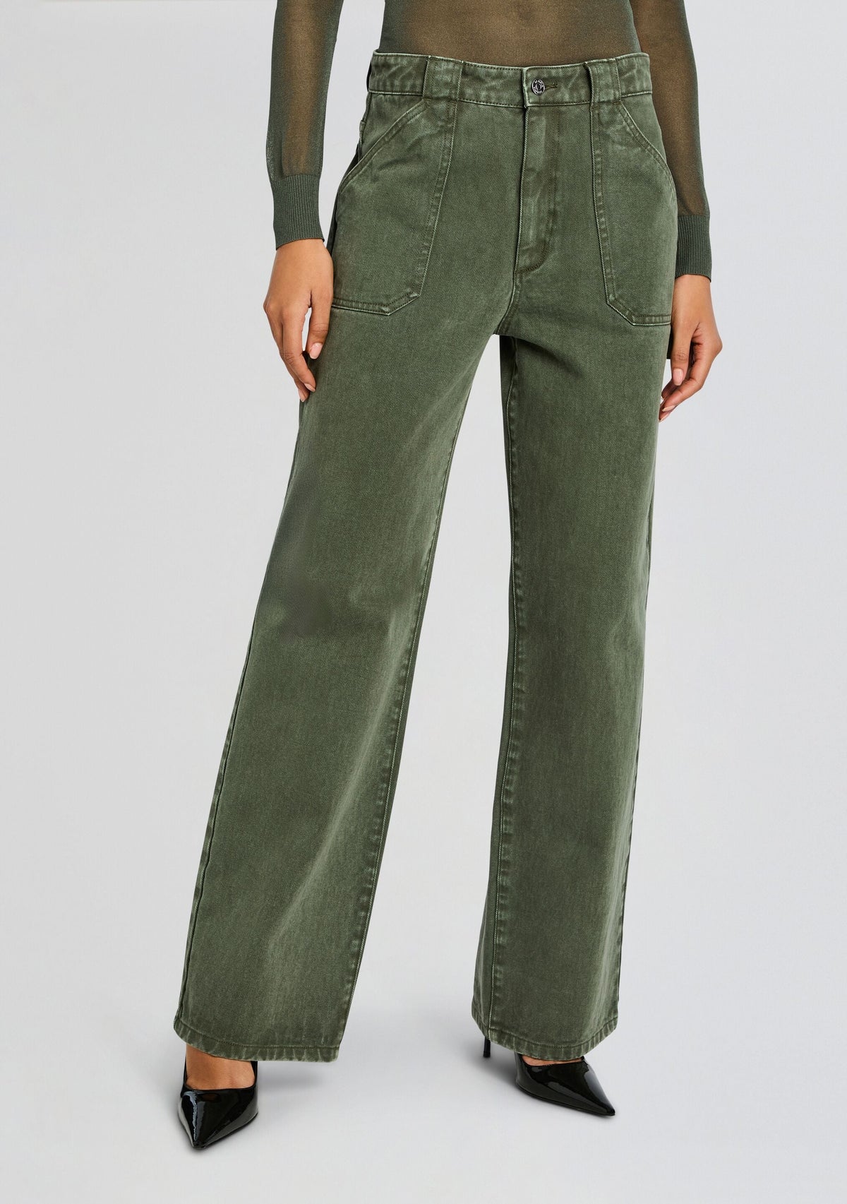 Angelique Denim Pant by SEROYA in Grove Green, product image 1
