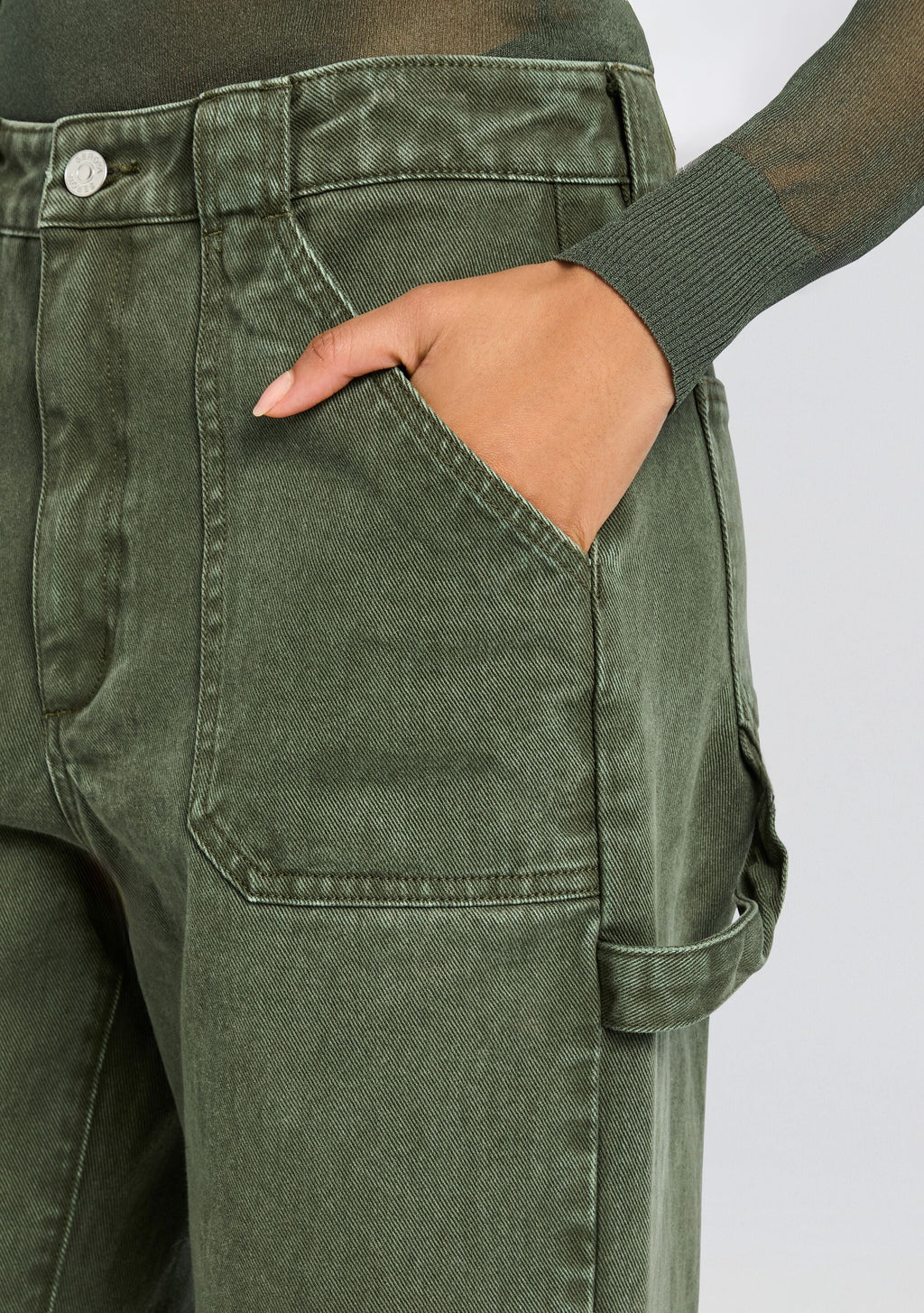 Angelique Denim Pant by SEROYA in Grove Green, product image 3